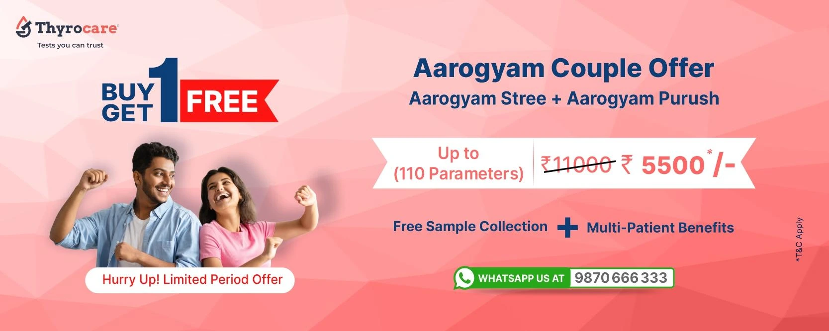 Aarogyam Couple Offer Banner