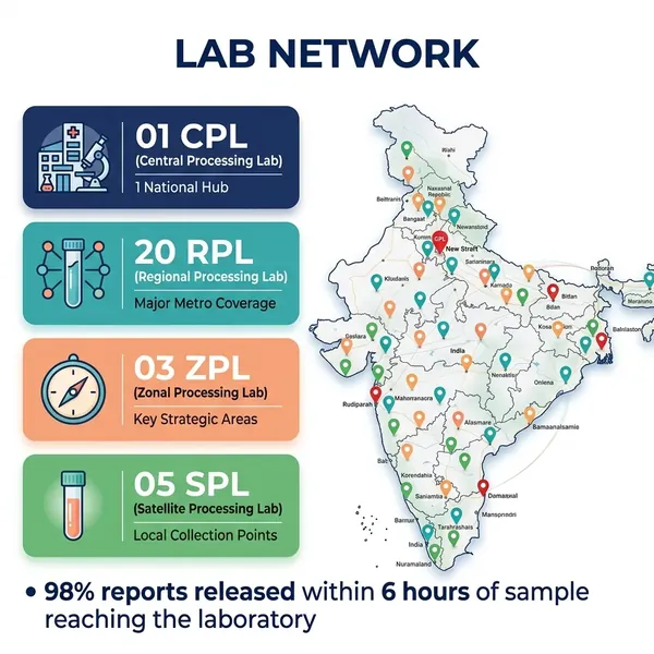 Thyrocare Lab Network Map India